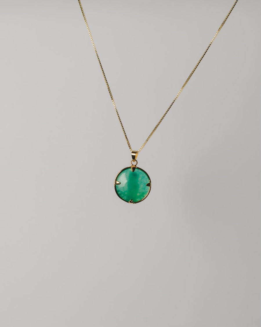 Reversible Coin Jade Necklace